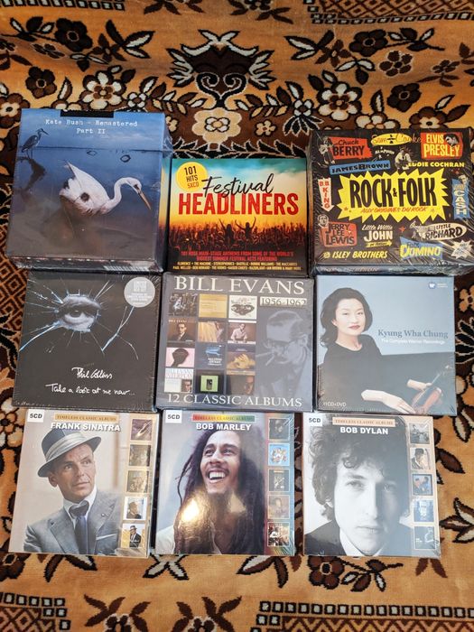 Подарочные CD box set (Queen,Kiss,Abba,Bob Marley,Eagles,Bob Dylan)!