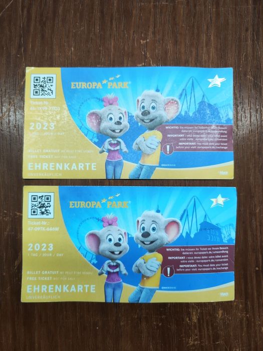 Великий буклет та два білета EUROPA PARK Resort