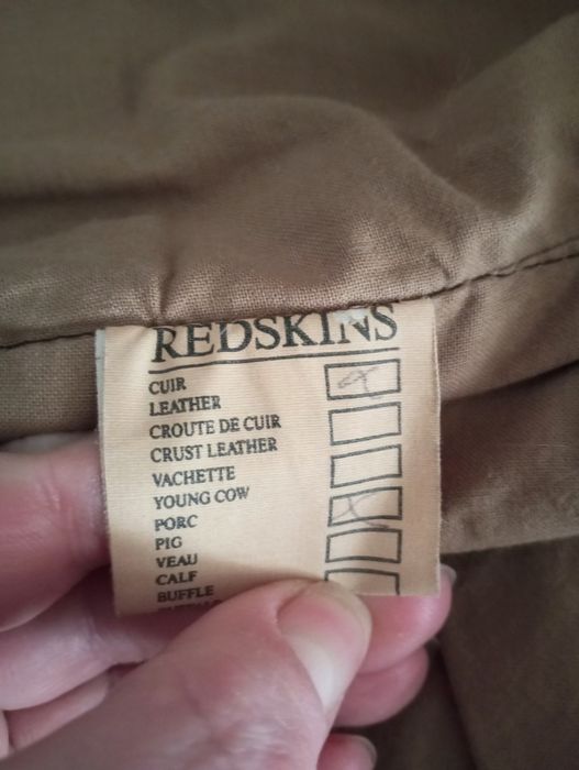 Шкіряна байкерська жилетка з кишенями Redskins