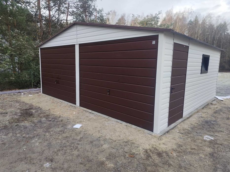 Garaż 6x5 z Oknem w Cenie Grafit PROMOCJA
