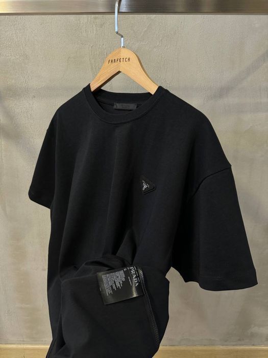 Футболка Prada оверсайз мужская оригинал унисекс