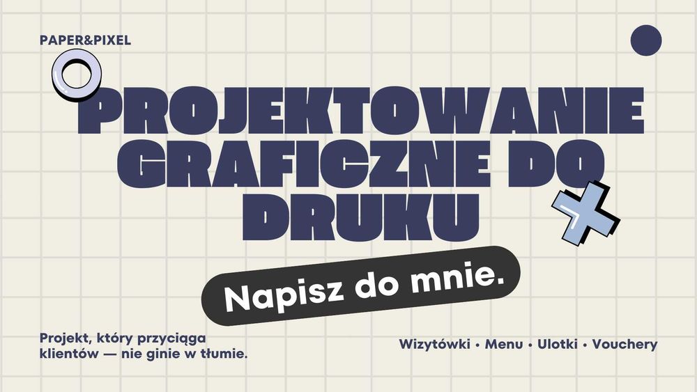 Projekty do druku dla firm – wizytówki, menu, ulotki