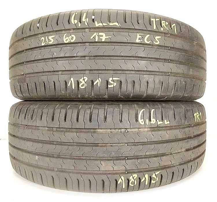2x 215/60 R17 Continental EC5 opony letnie 6,5 mm / kurier montaż