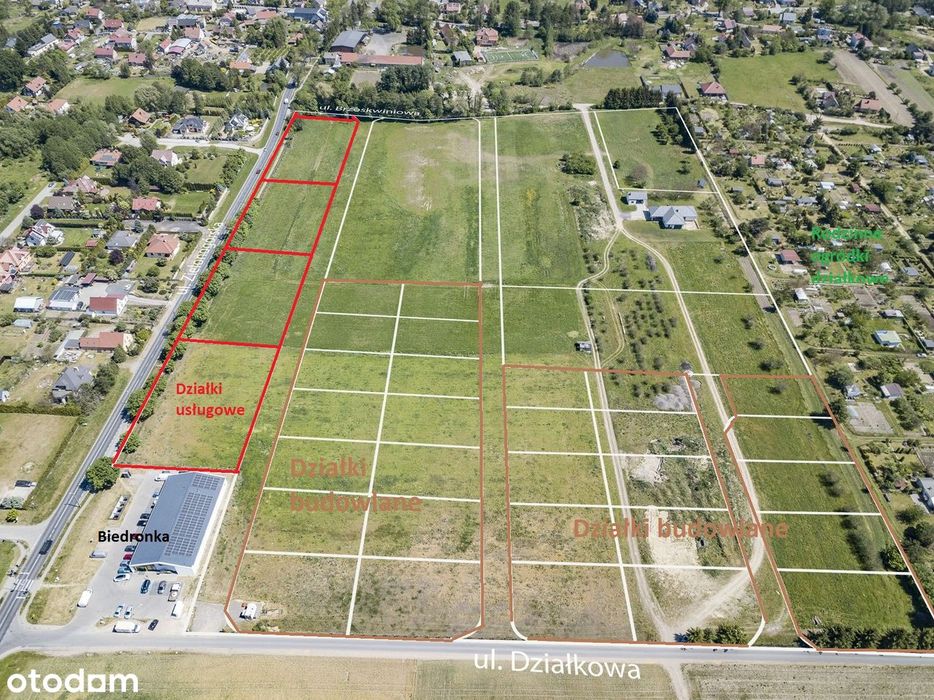 Działki budowlane i usługowe w Droszkowie