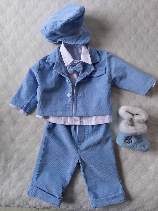 OKAZJA! garnitur na chrzest 68, ubranko, zestaw okolicznościowy