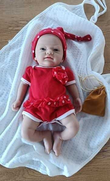 Lalka Bobas Silikonowa Wykonana Ręcznie Nauka Noworodka Realistyczna