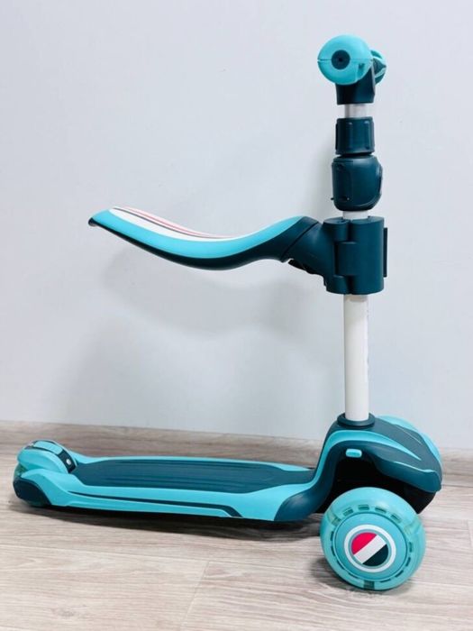 Самокат-толокар трьохколісний Maraton Flex 2 в 1 зі сидінням