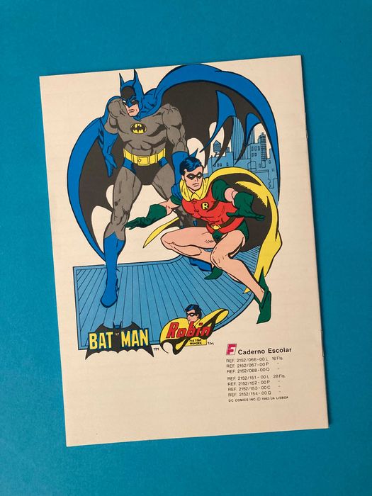 Caderno Escolar do Batman DC Comics Anos 80 Novo