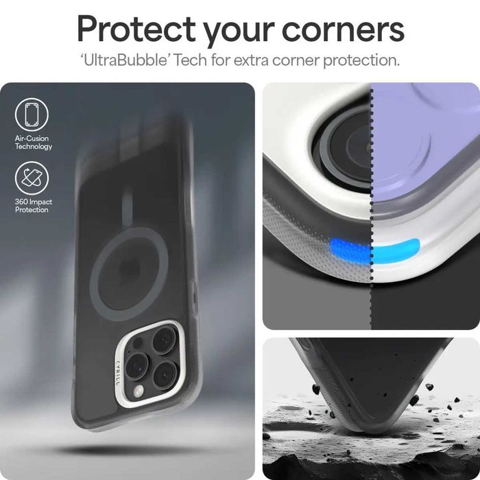 Чехол Cyrill Ultra Sheer Mag для iPhone 16 Pro Max Space Gray