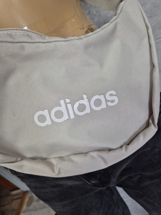 Torebka sportowa na ramię beżowa Adidas