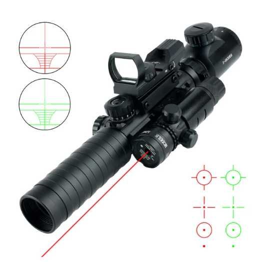 Оптичний Приціл  3-9X32 EGC з підсвічуванням , лазер, коліматор