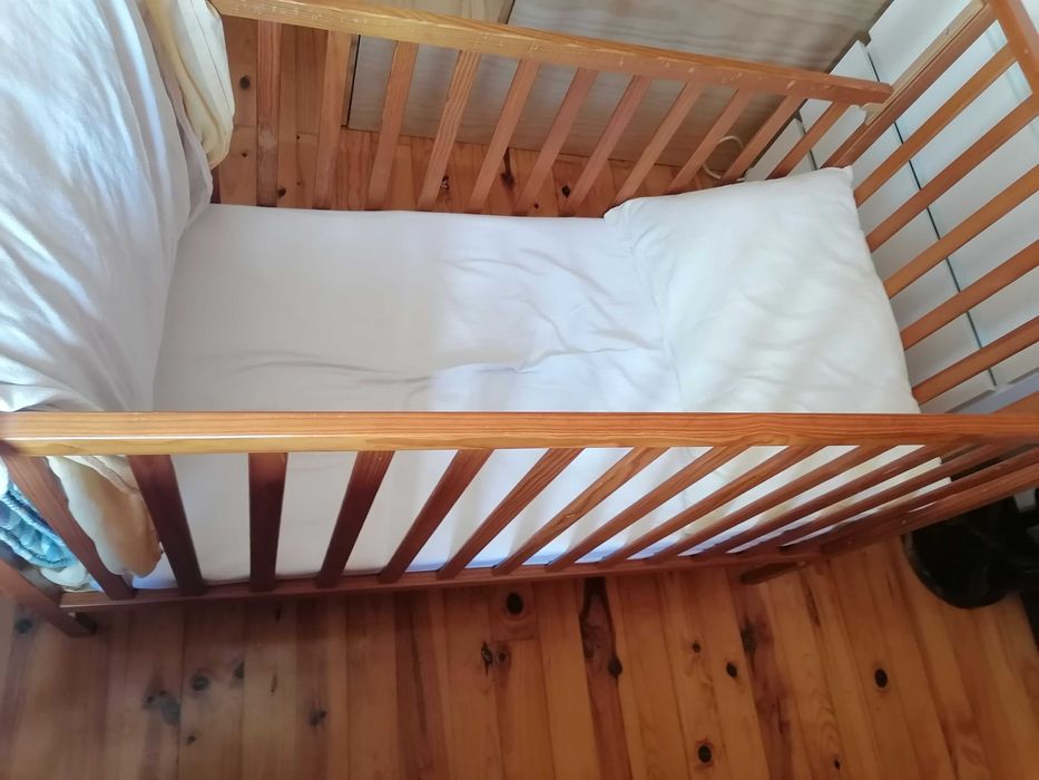 cama grades berçário criança com  colchão