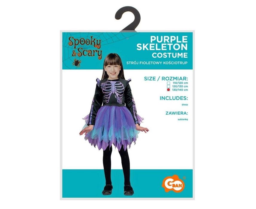Strój dla dzieci Fioletowy Kościotrup rozm.130/140 Godan oprawa: