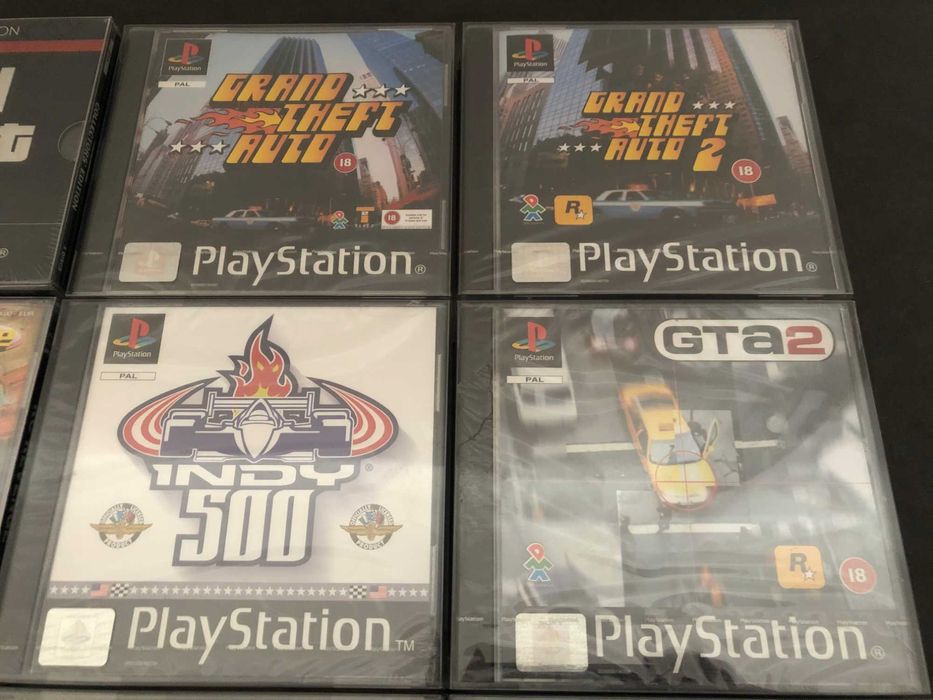 Jogos NOVO / SELADO PS1 PSX Playstation GTA Grand Theft Auto, Indy 500