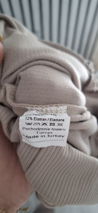 Leginsy damskie elastyczne beż