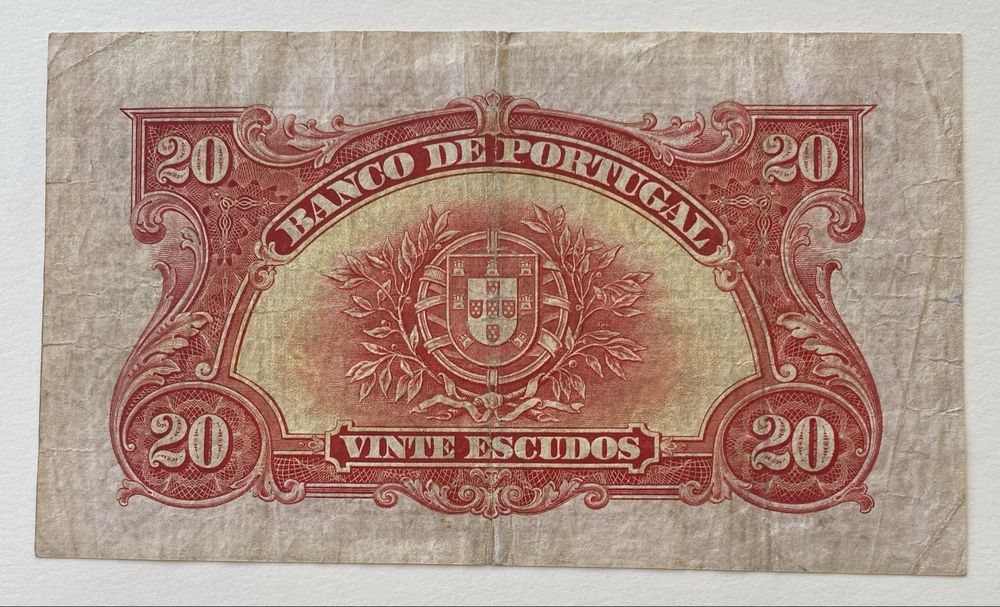 Nota 20$00 Escudos Ch.4 - Marquês de Pombal 14/01/1925 RARA