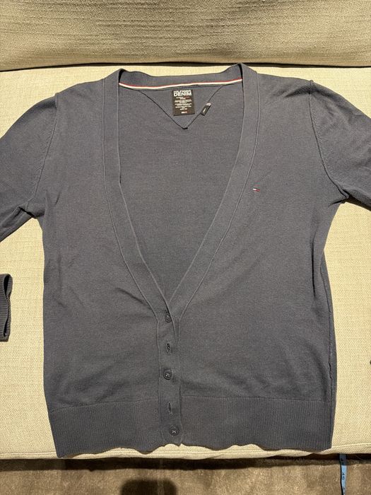 Grafitowy damski sweterek Hilfiger Denim