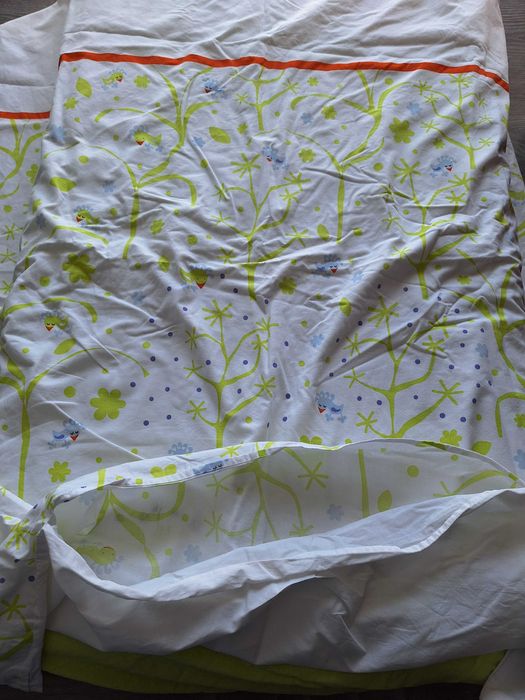 Capa de edredão+lençol ajustável+fronha