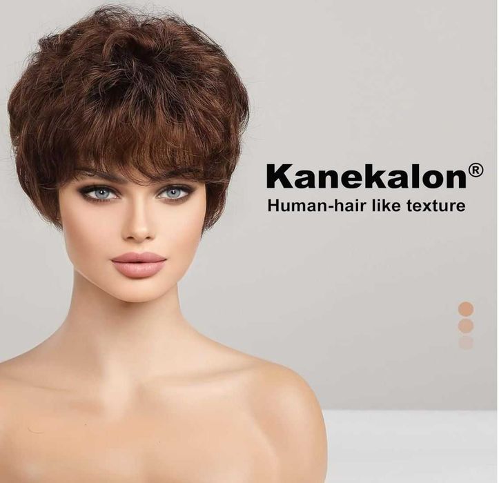 Cabeleira curta, castanha