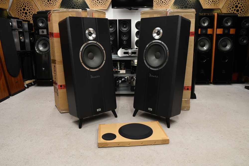 Heco Direkt kolumny podłogowe 2-drożne 95 dB czarne para Hi-Fi