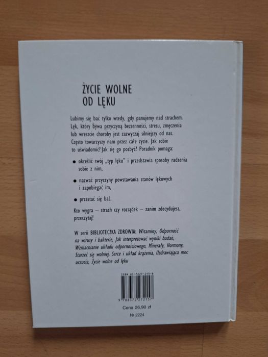 Książka pt.: Życie wolne od lęku