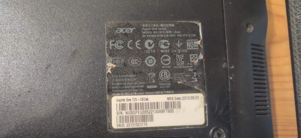 Нетбук Acer Aspire