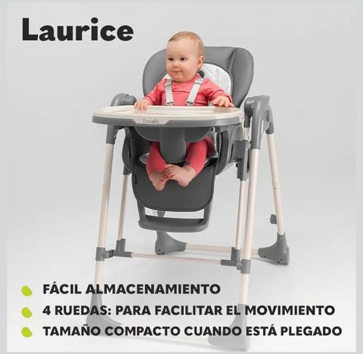Cadeira refeição e baloiço 2 em 1 automática para bebé