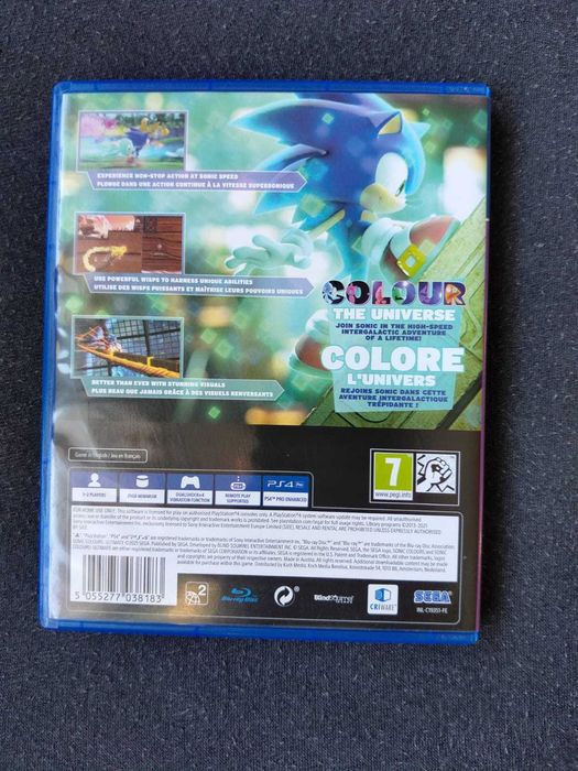 Sonic Colours PS4 – Gra używana, stan bardzo dobry!