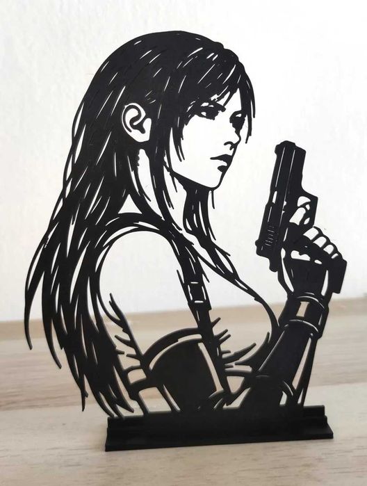 Tifa Lockhart Final Fantasy Figurka Stojąca Podstawka Gaming Prezent