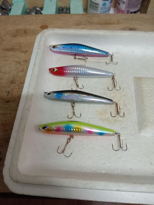 Amostras de pesca spinning  preço unitário