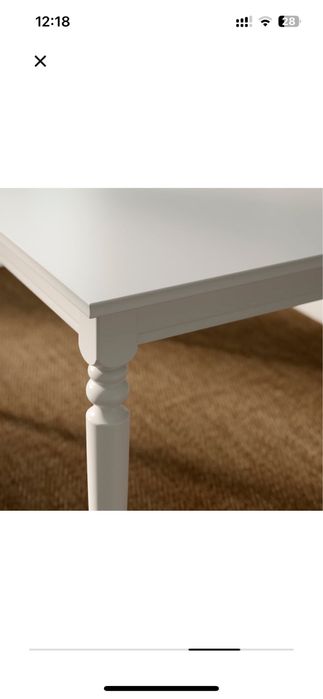 Stół Ikea Ingatorp czarny rozkladsny155/215x87
