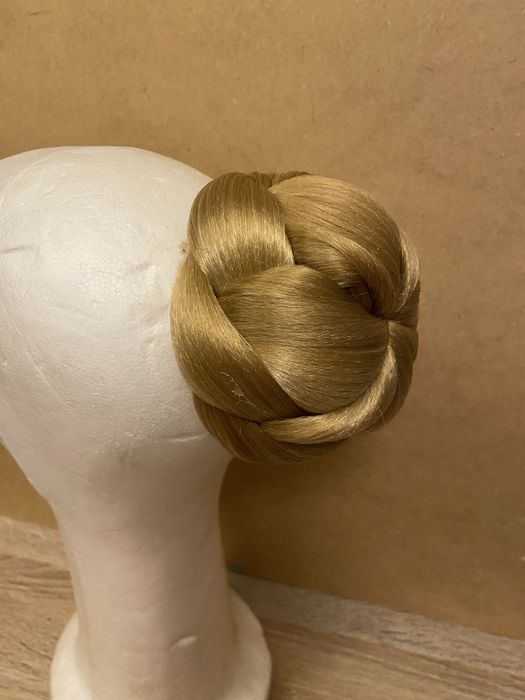 Koczek kok doczepiany włosy syntetyczne złoty blond