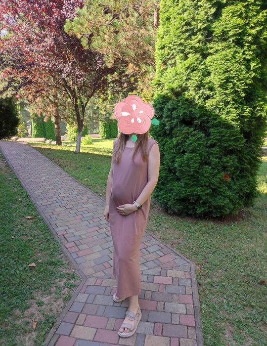 Сукня-майка для вагітних і годуючих MILA DR-23.081 капучино