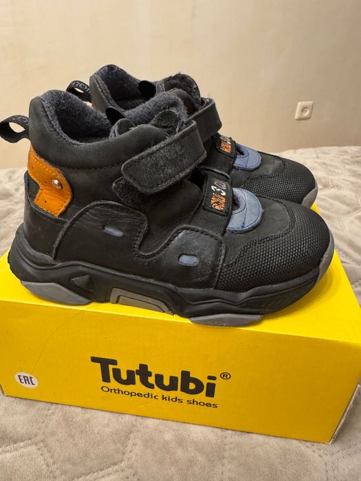 Черевики шкіряні ортопедичні Tutubi для хлопчика, р 28