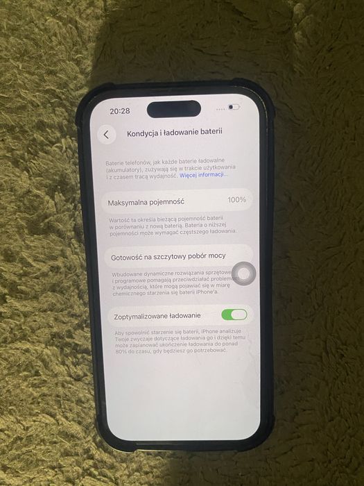 Iphone 14 pro 100% kondycji baterii