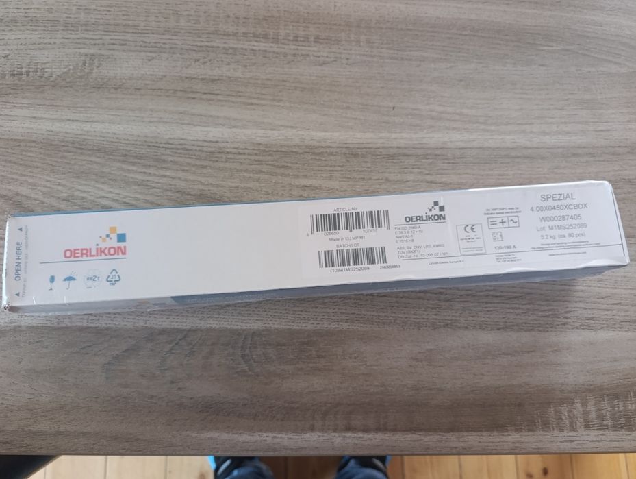 Elektrody zasadowa SPEZIAL fi 4,0 x 450 mm Oerlikon Lincoln Electric