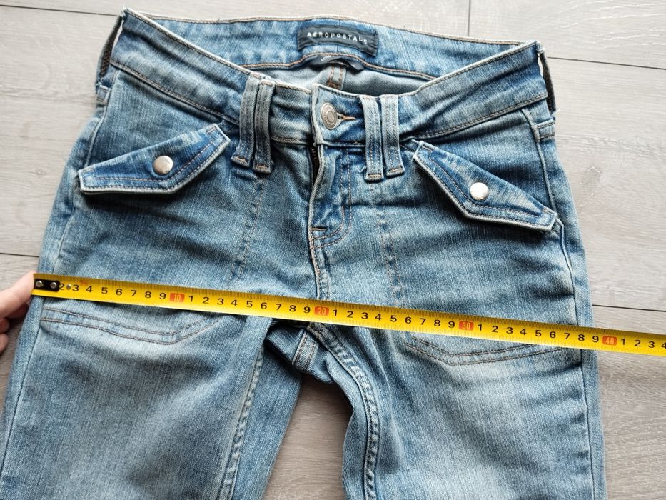 Jeansy low rise flare 000 Reg aéropostale dzwony z niskim stanem w stylu retro y2k