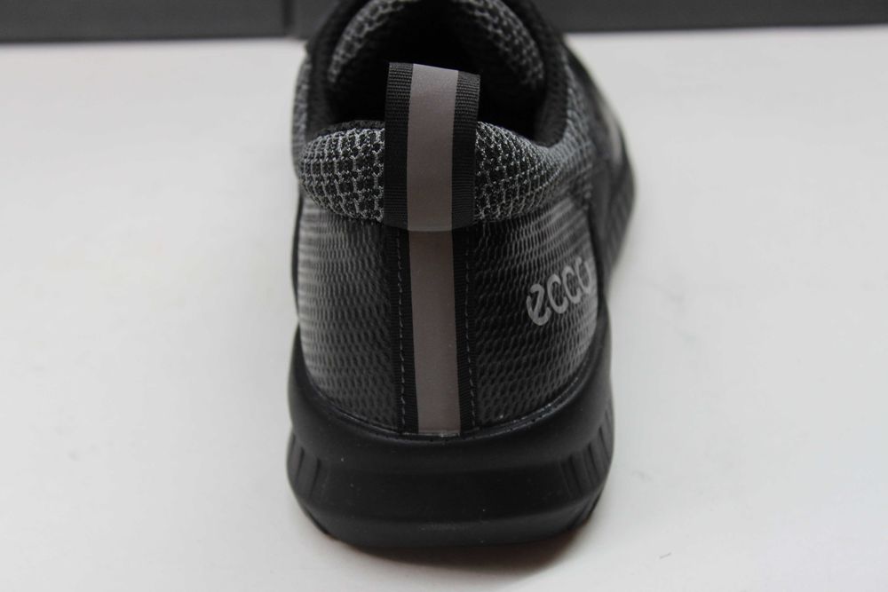 ECCO - черные кроссовки - туфли - кросівки сетка (код:19-6сетка)