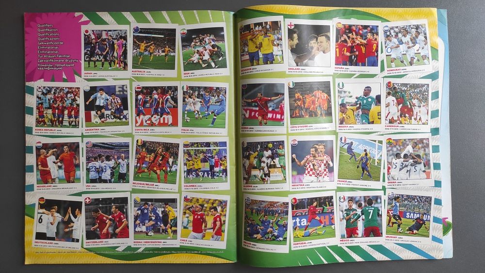 Альбом Panini FIFA World Cup Brasil 2014 Чемпионат мира футбол стикеры наклейки наліпки