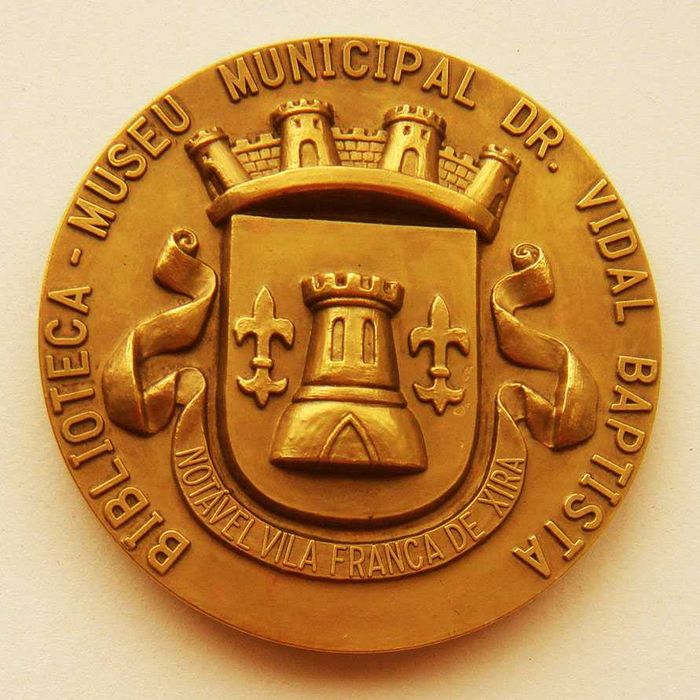Medalha Bronze Biblioteca-Museu Dr Vidal Baptista