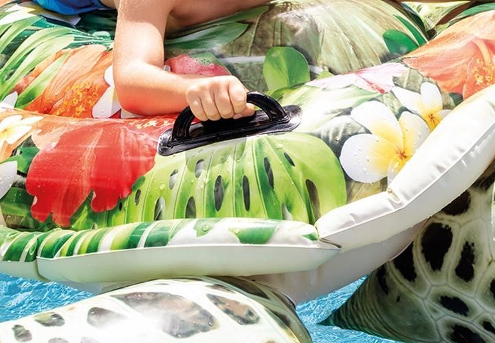 DMUCHANY MATERAC Żółw Morski do pływania dla dzieci INTEX ZIELONY