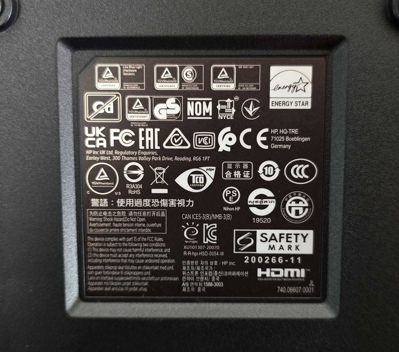 Безрамковий монітор 23.8" HP E24 G4 1920x1080 (16:9) IPS WLED 8bit