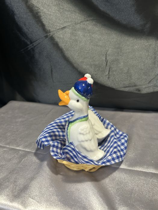 Solniczka i pieprzniczka – Kaczka i kaczorek – Ceramiczny zestaw