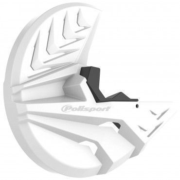 protetor de disco e ponteira da forqueta polisport branco yamaha yz