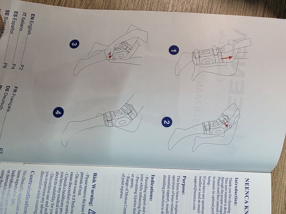 Profesjonalny stabilizator kolana NEENCA r. M