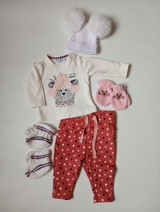 Комплект одежды для детей, кукол реборн, пупсов (56 р.) б/у