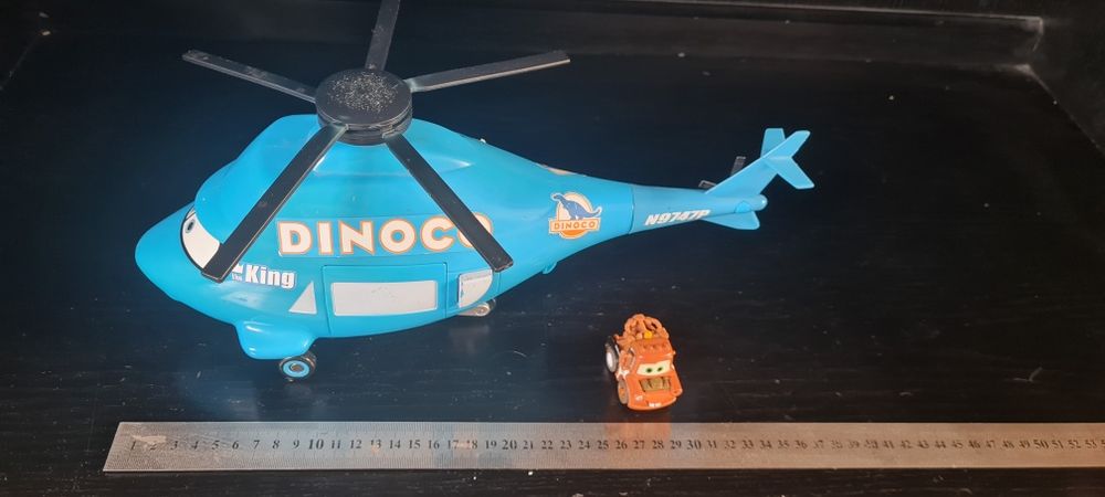 Duży helikopter Dinoco z dźwiękiem 36 cm Auta Cars