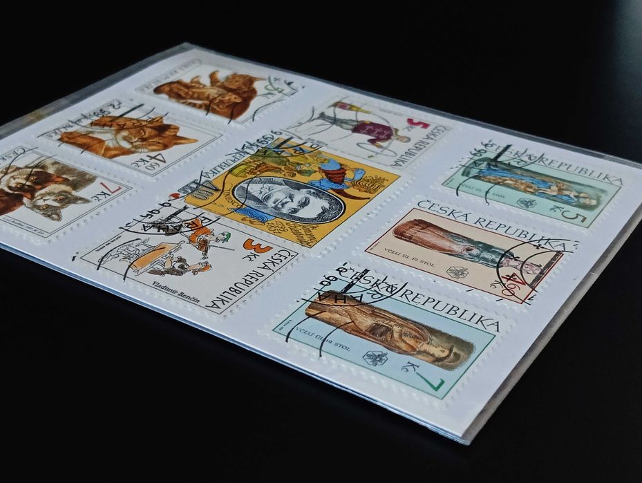 Zestaw czeskich znaczków pocztowych