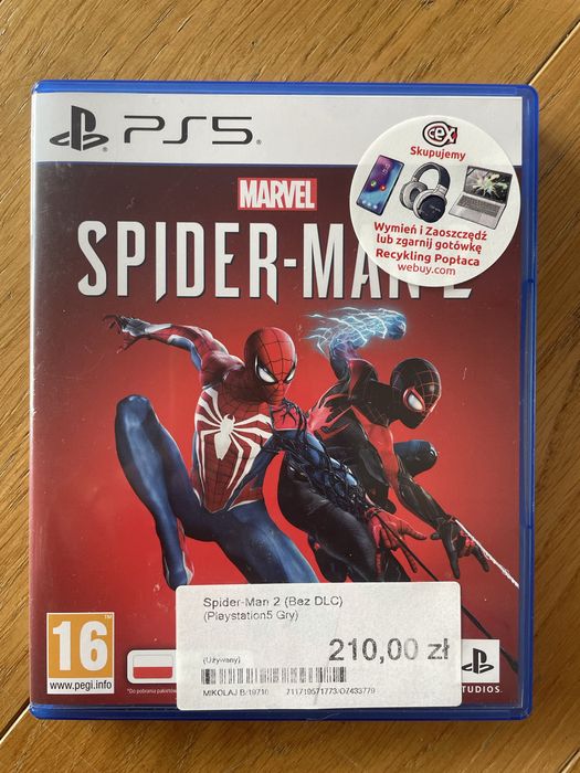 Gra na PS5 Spider-man 2 używana