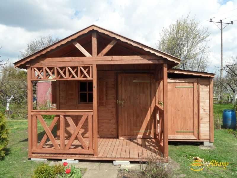 DOMEK MICHAŚ 3x5,25 z przybudówką Impregnowany+Podłoga Taras Producent